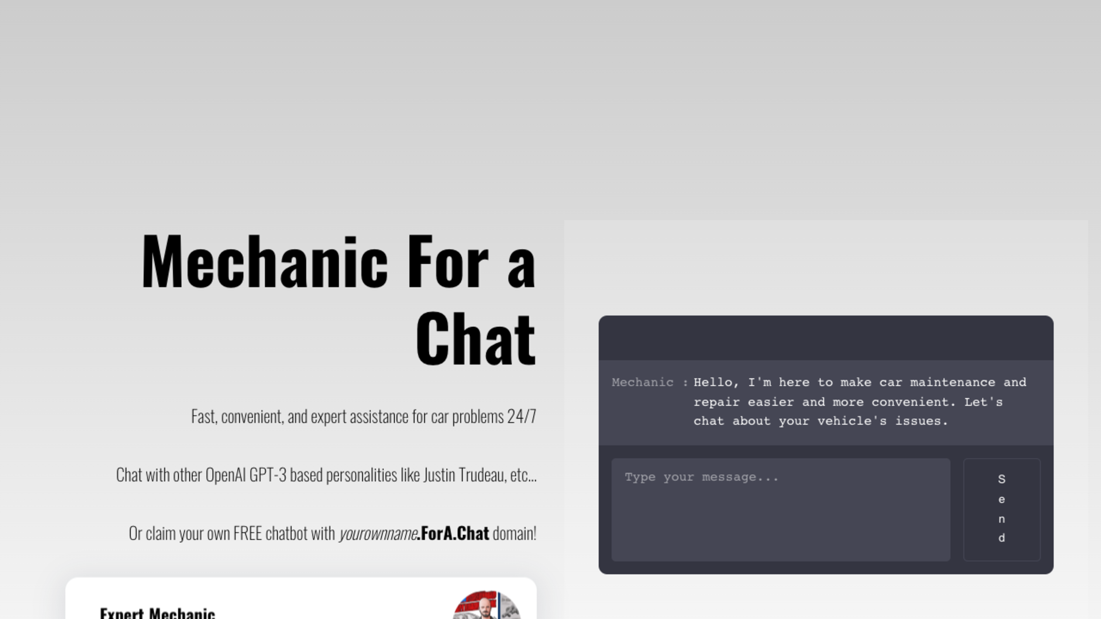 Mechanic For A Chat