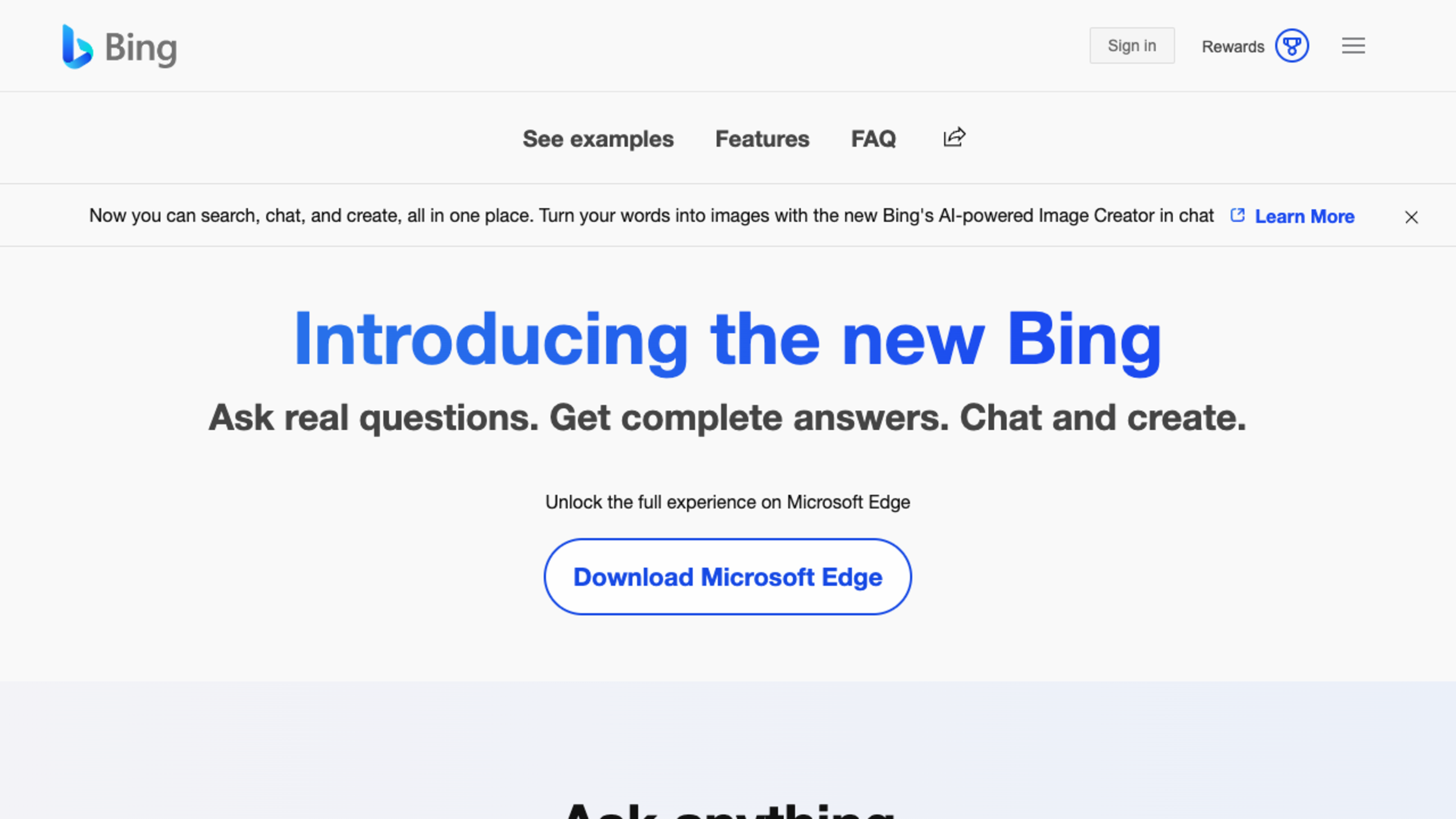 Microsoft Bing