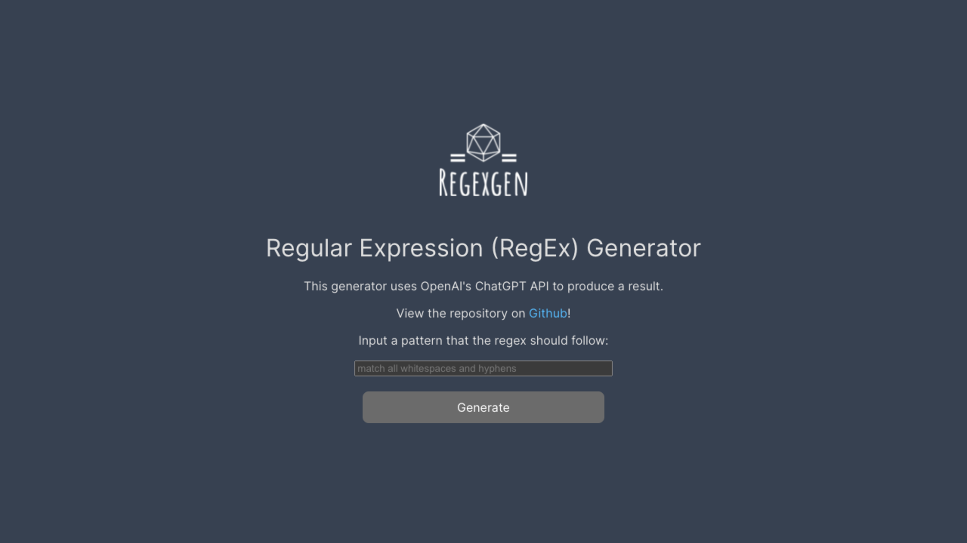 RegEx Generator