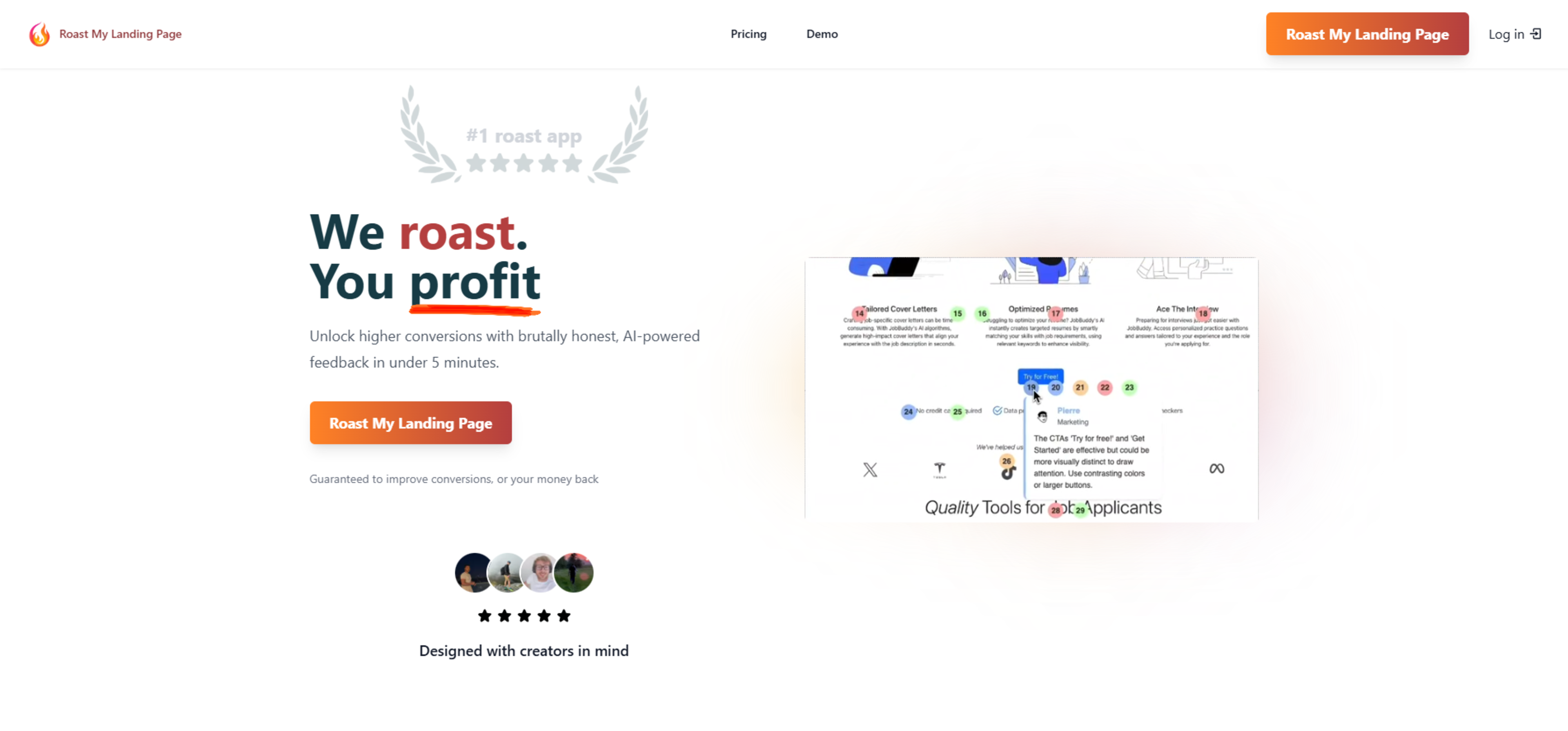 Roast My Landing Page