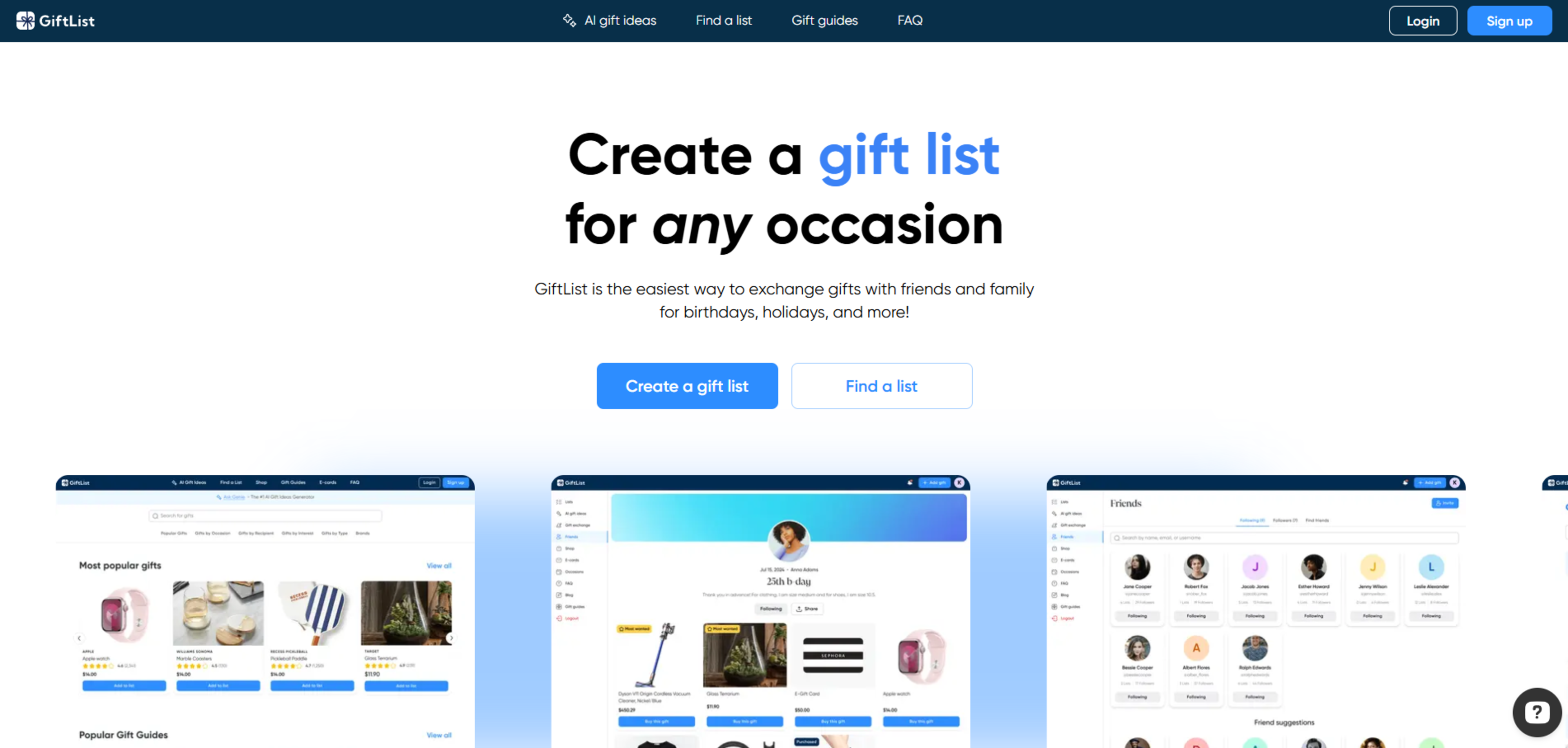 Gift List