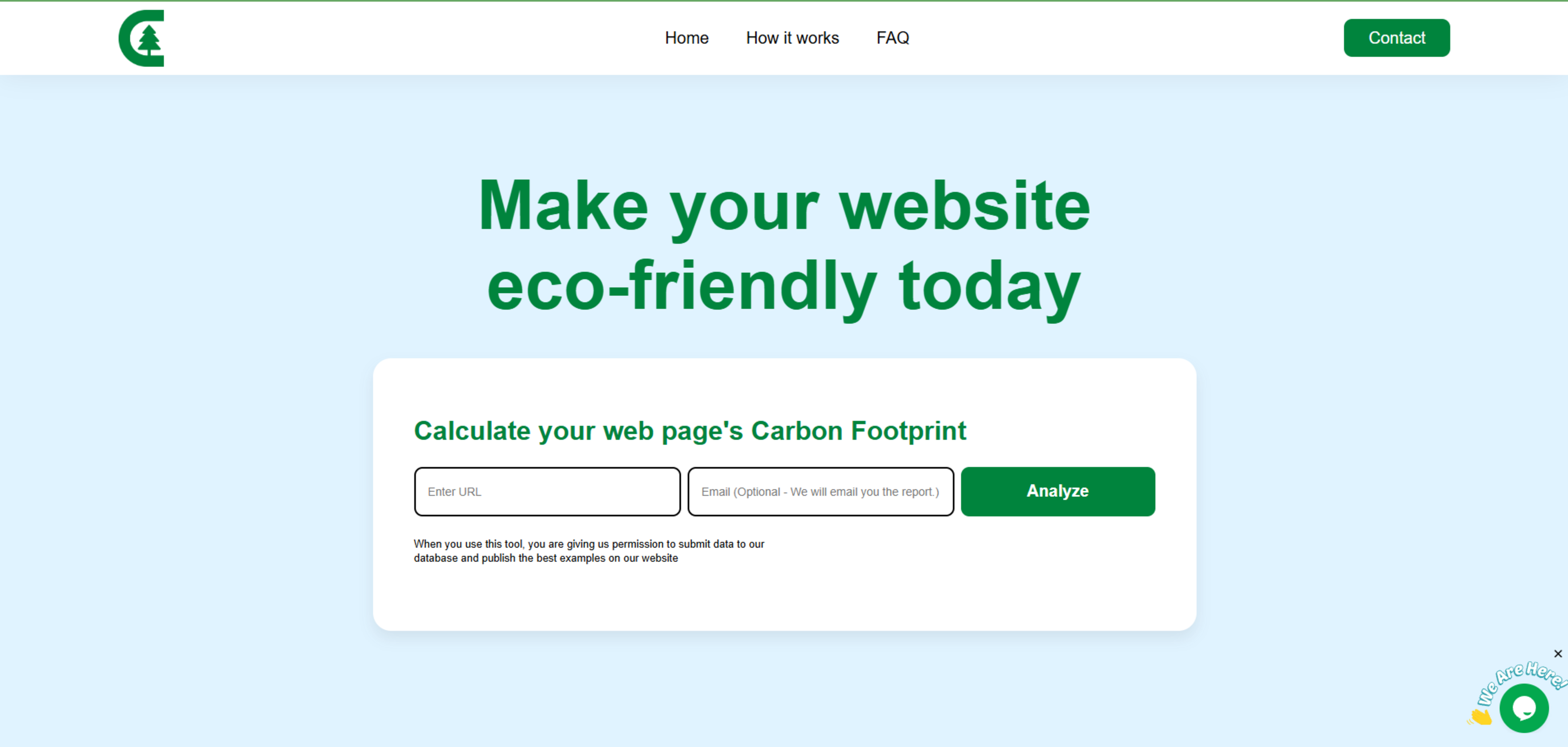 Website Carbon Footprint Calculator