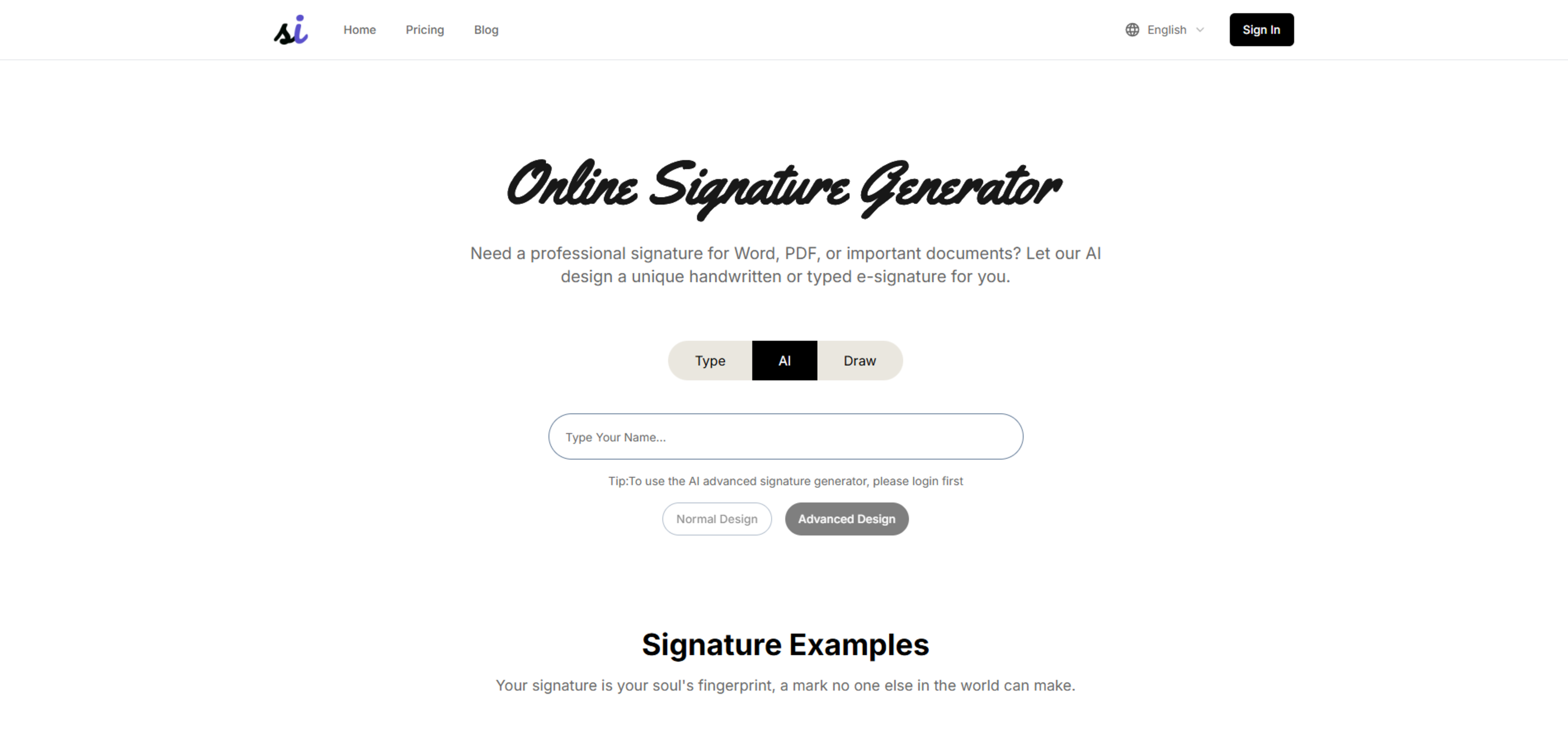 Signature Generator
