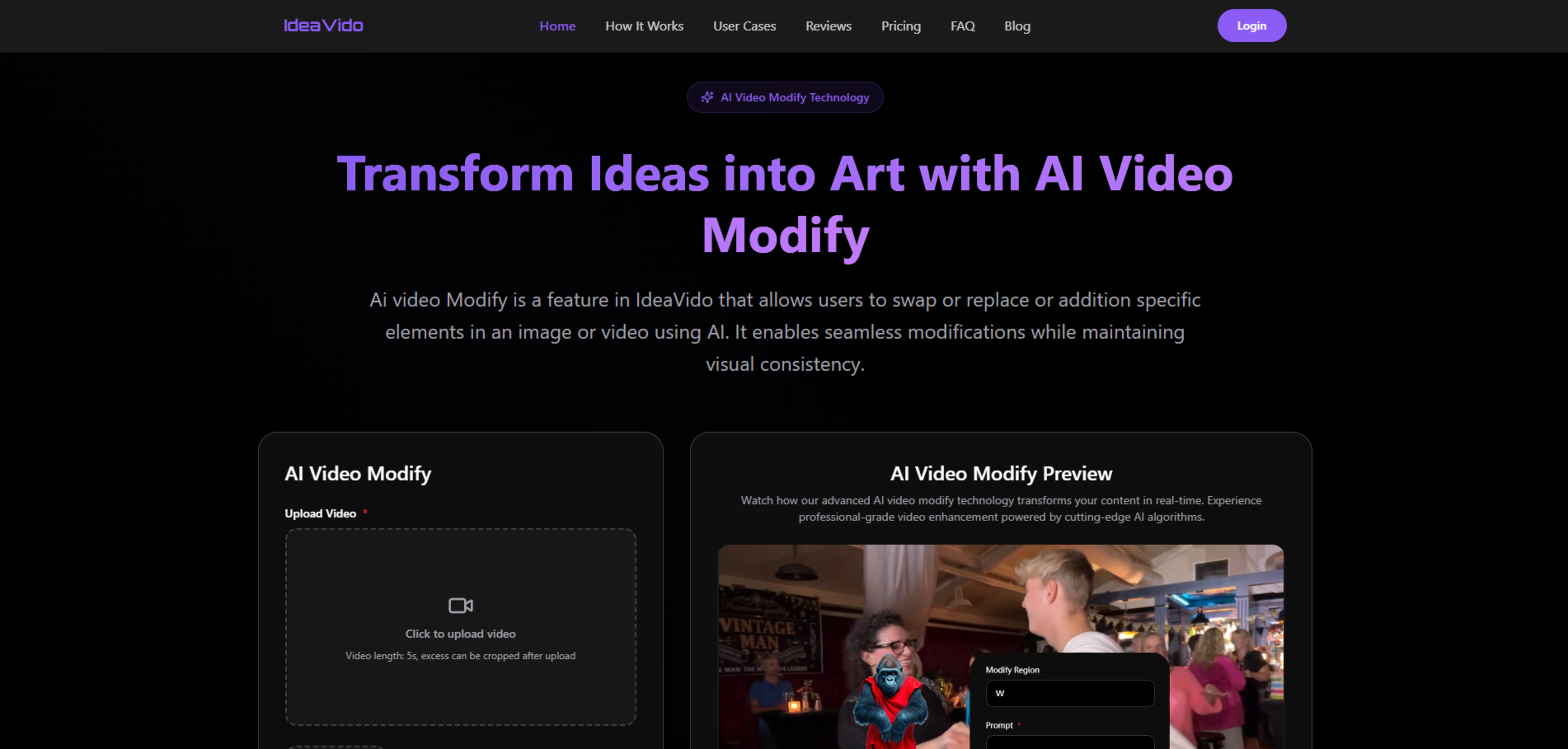 AI Video Modify