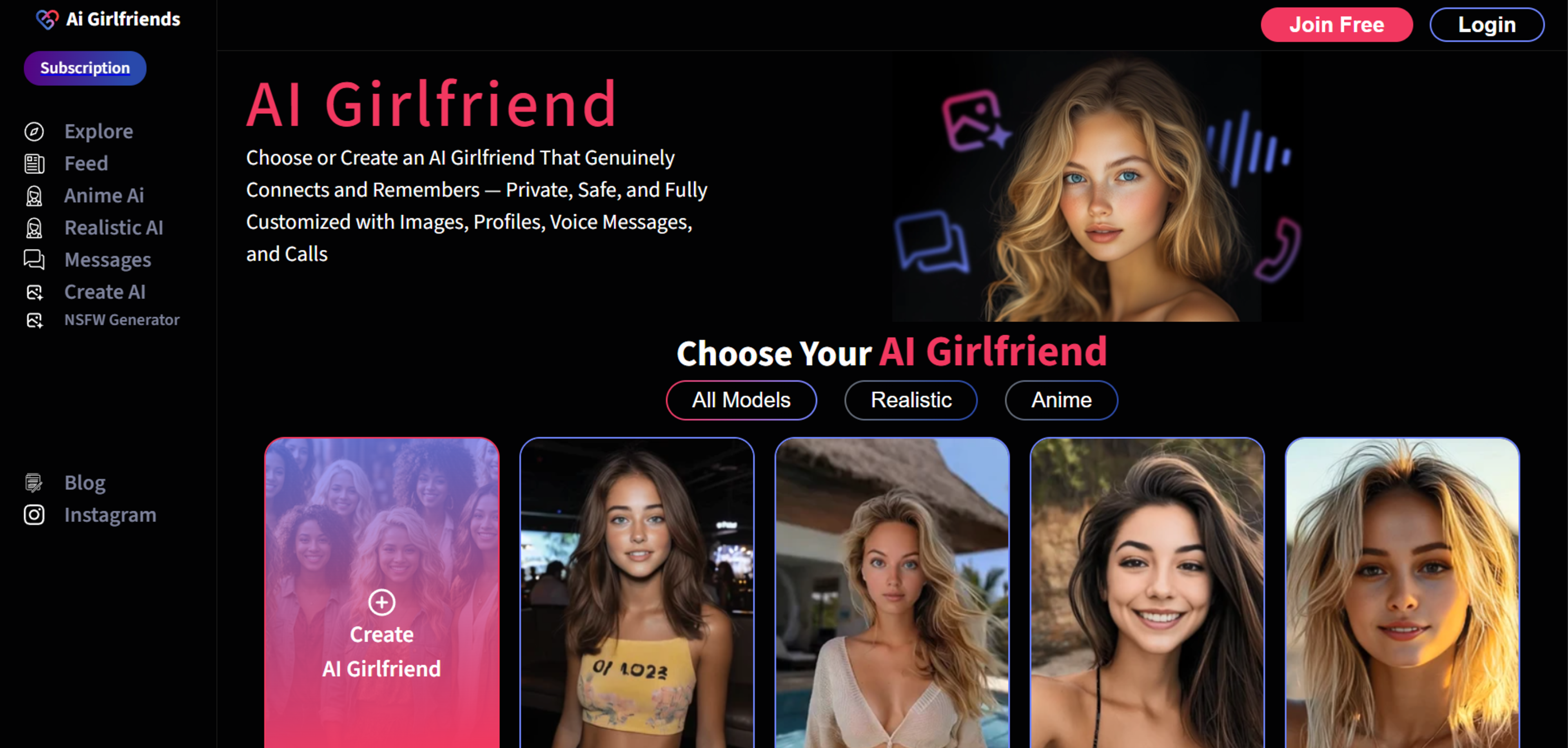 AI Girlfriend Chat