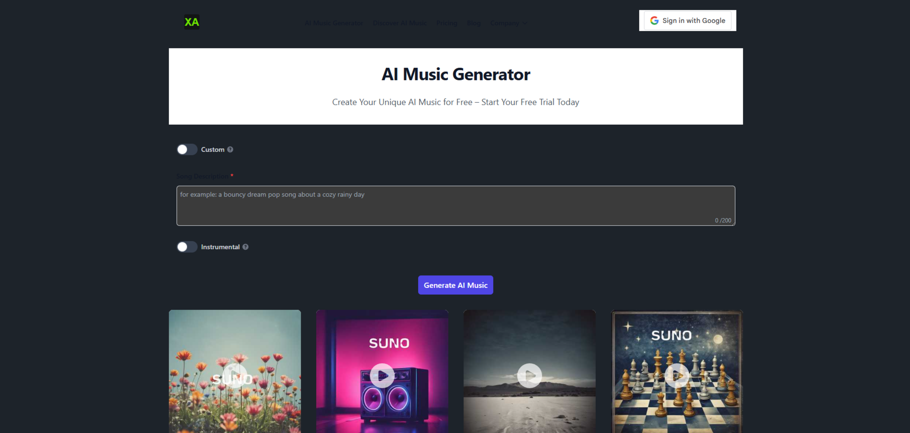 AI Music Generator