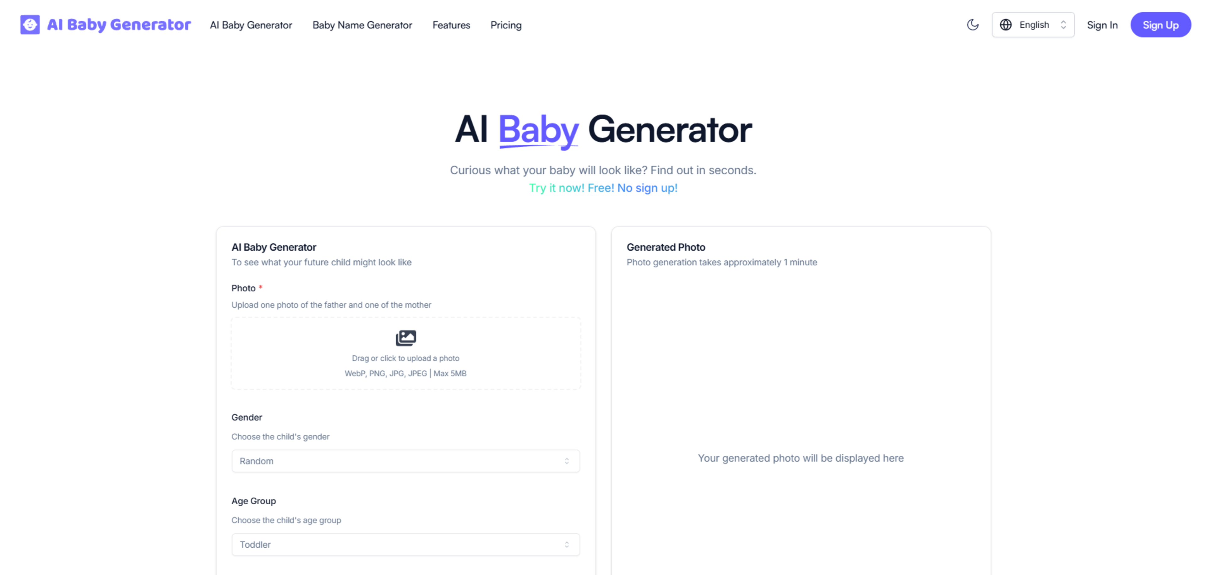 AI Baby Generator