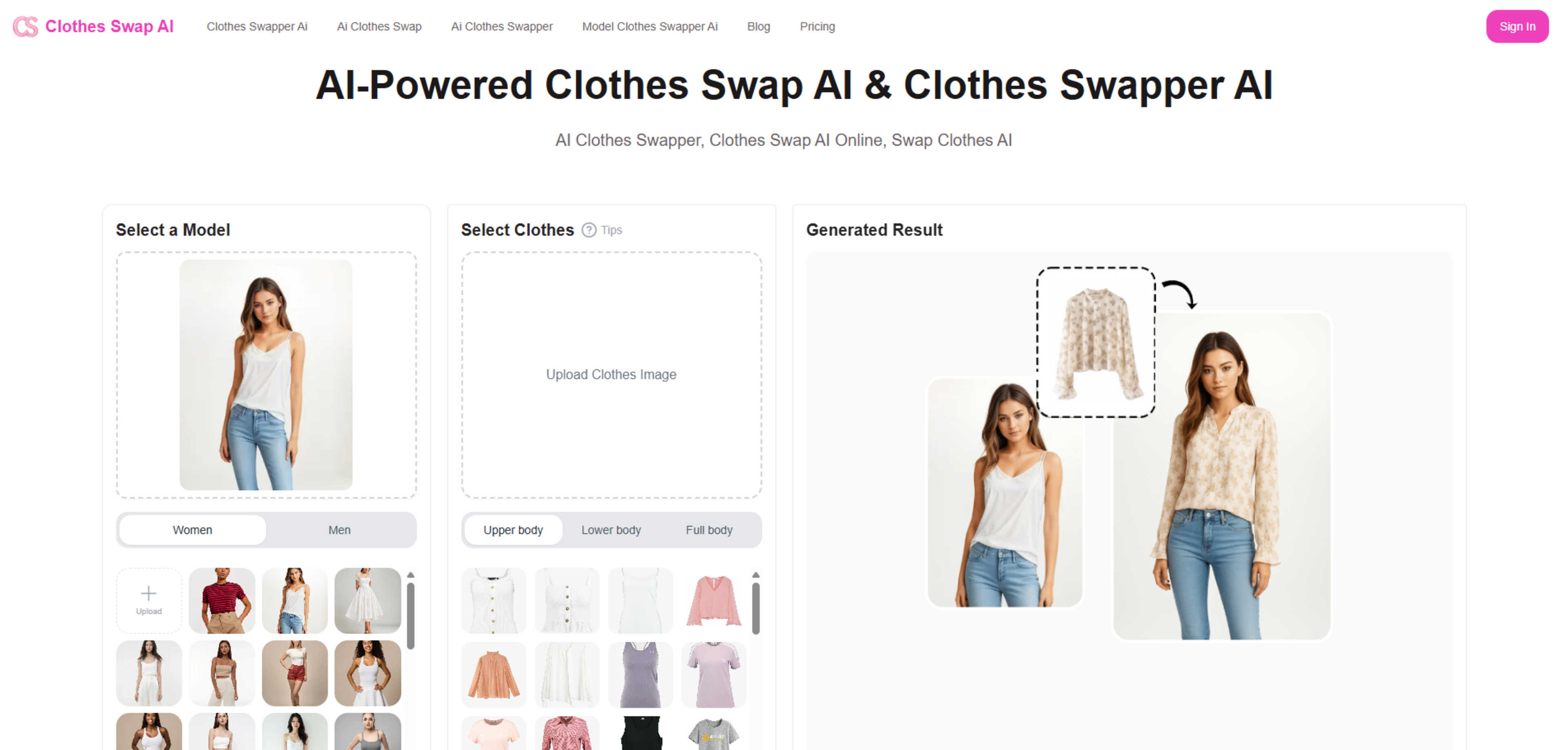 Clothes Swap AI
