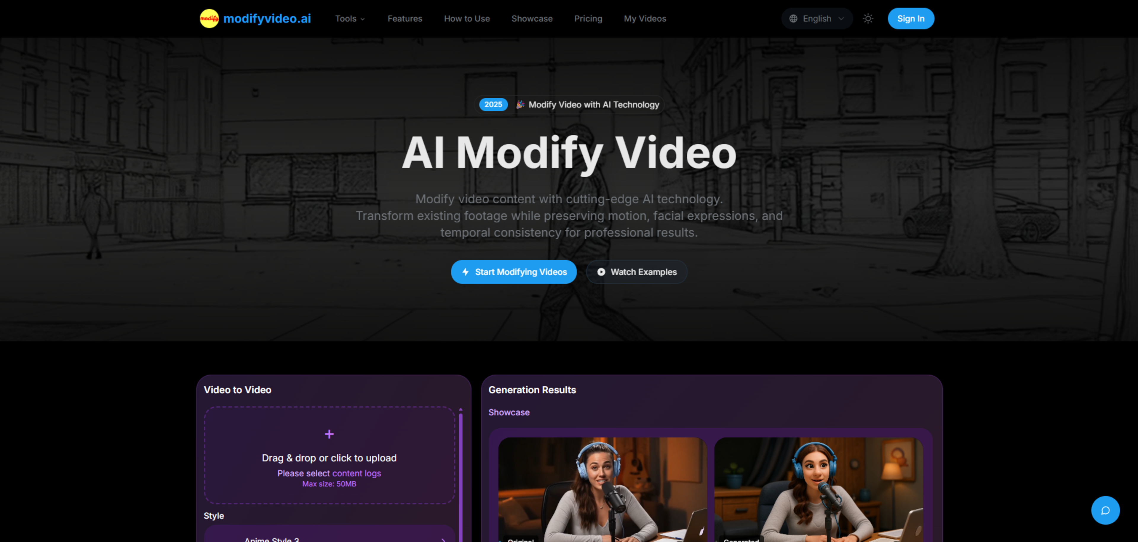 AI Modify Video