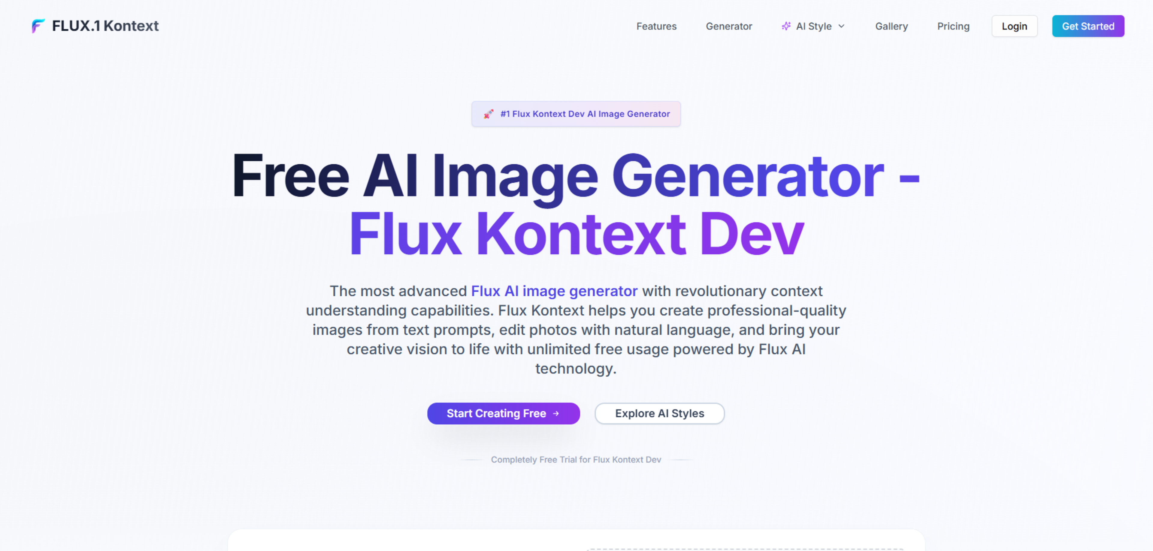 Flux Kontext AI