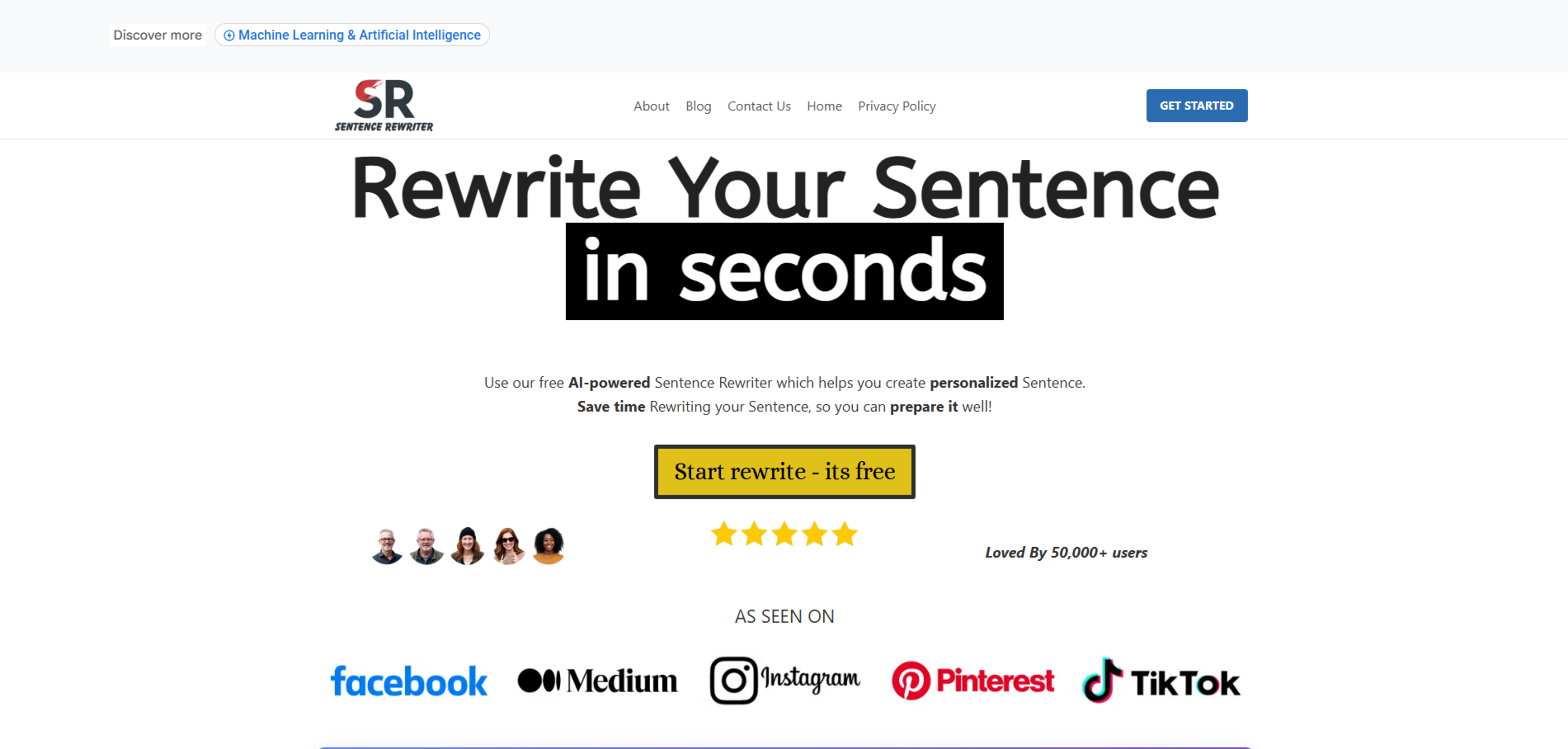 AI Sentence Rewriter