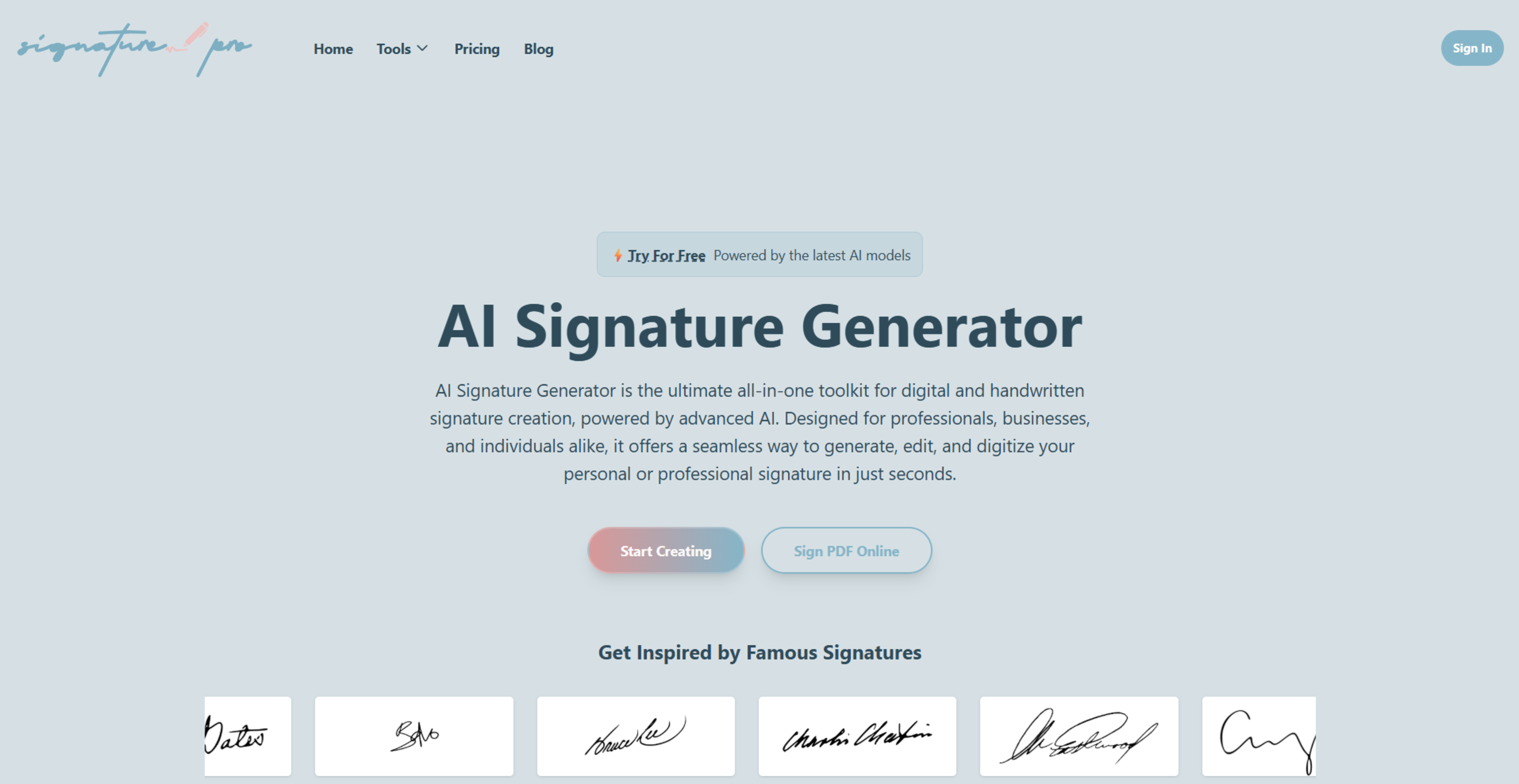 AI Signature Generator