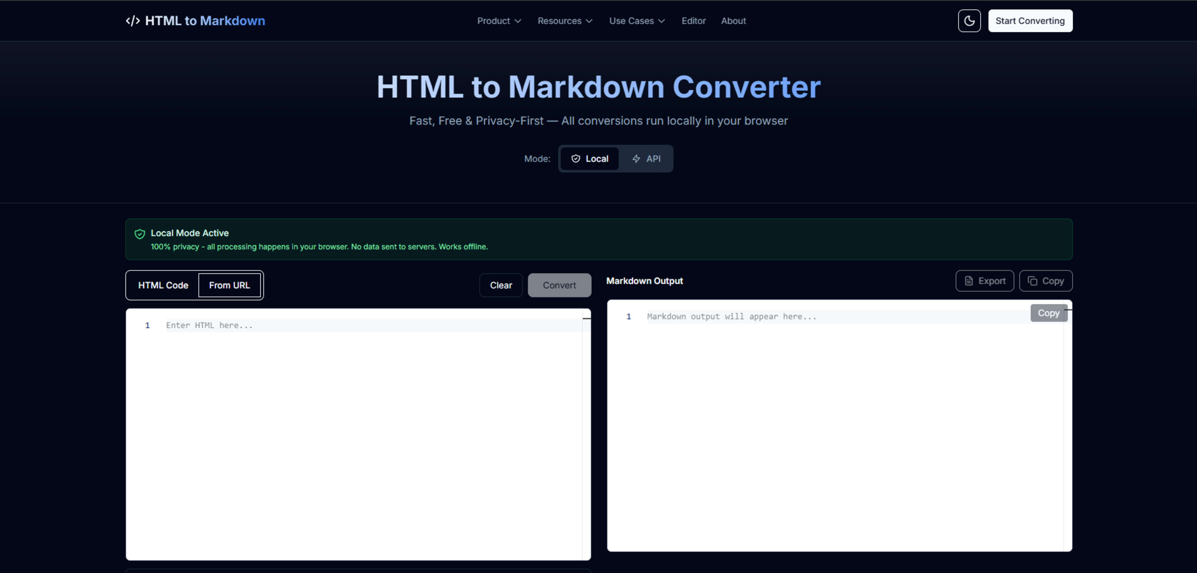 HTML to Markdown Converter