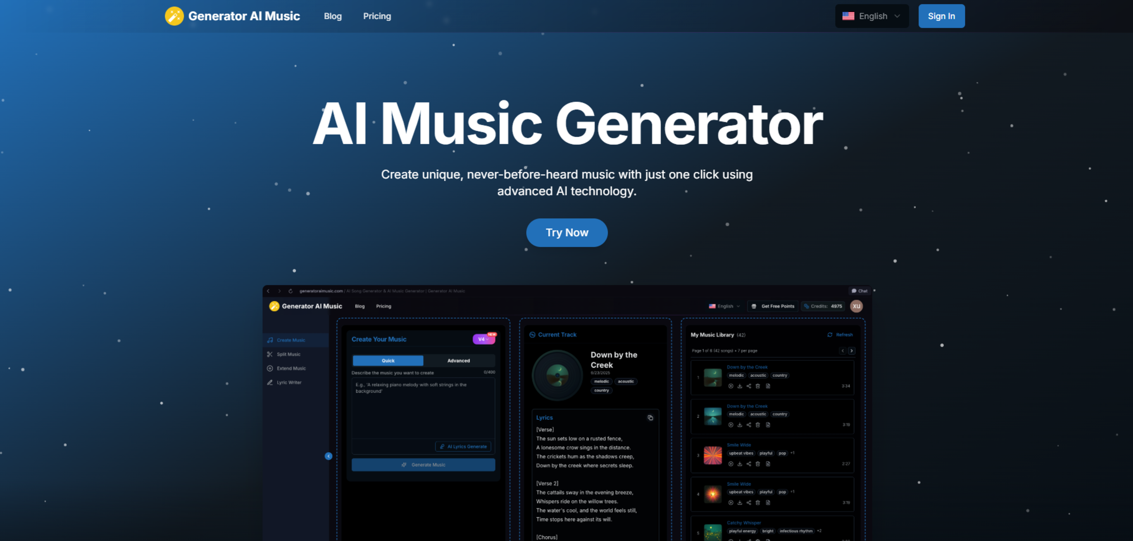 Generator AI Music