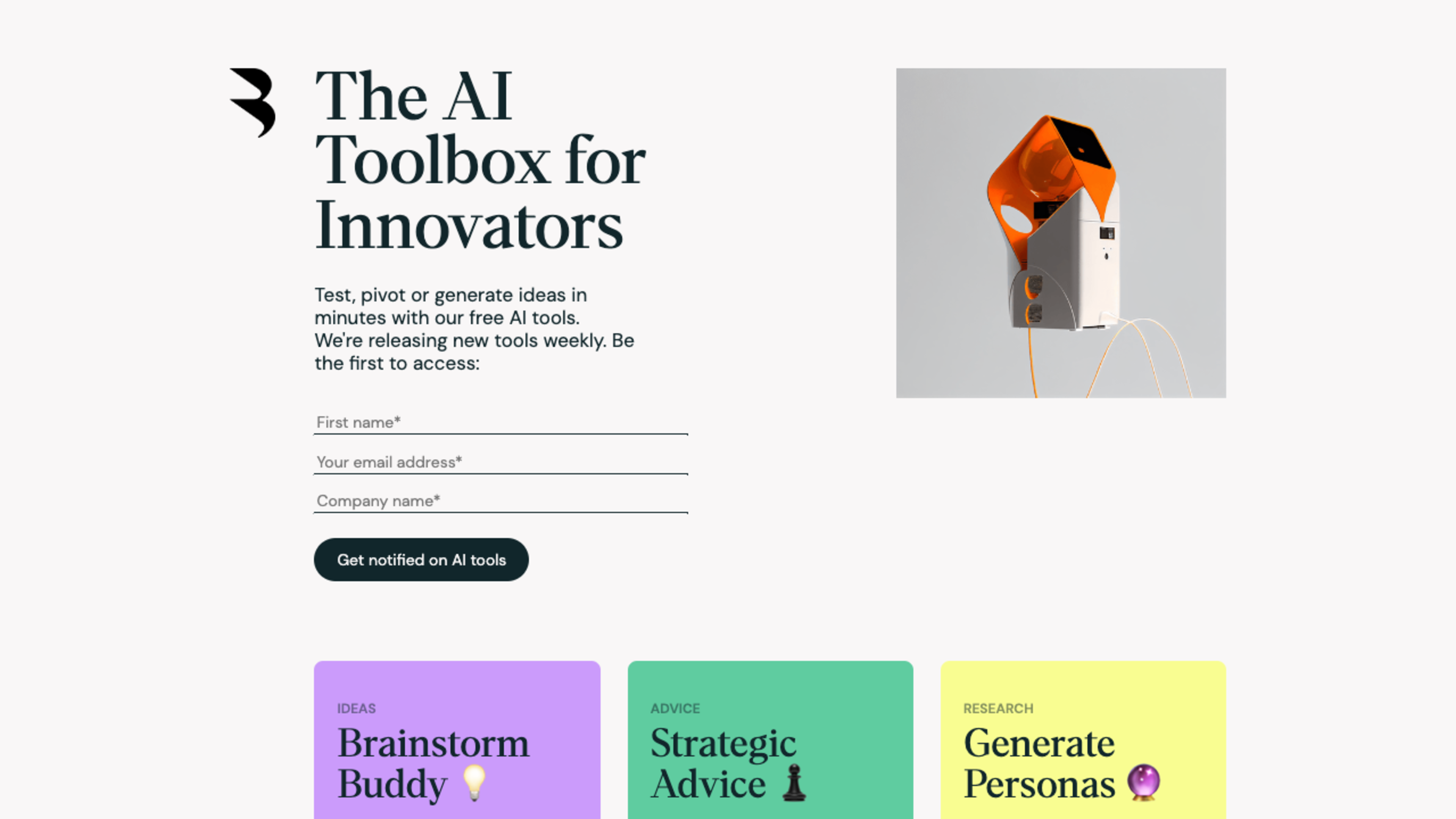 AI Toolbox for Innovators