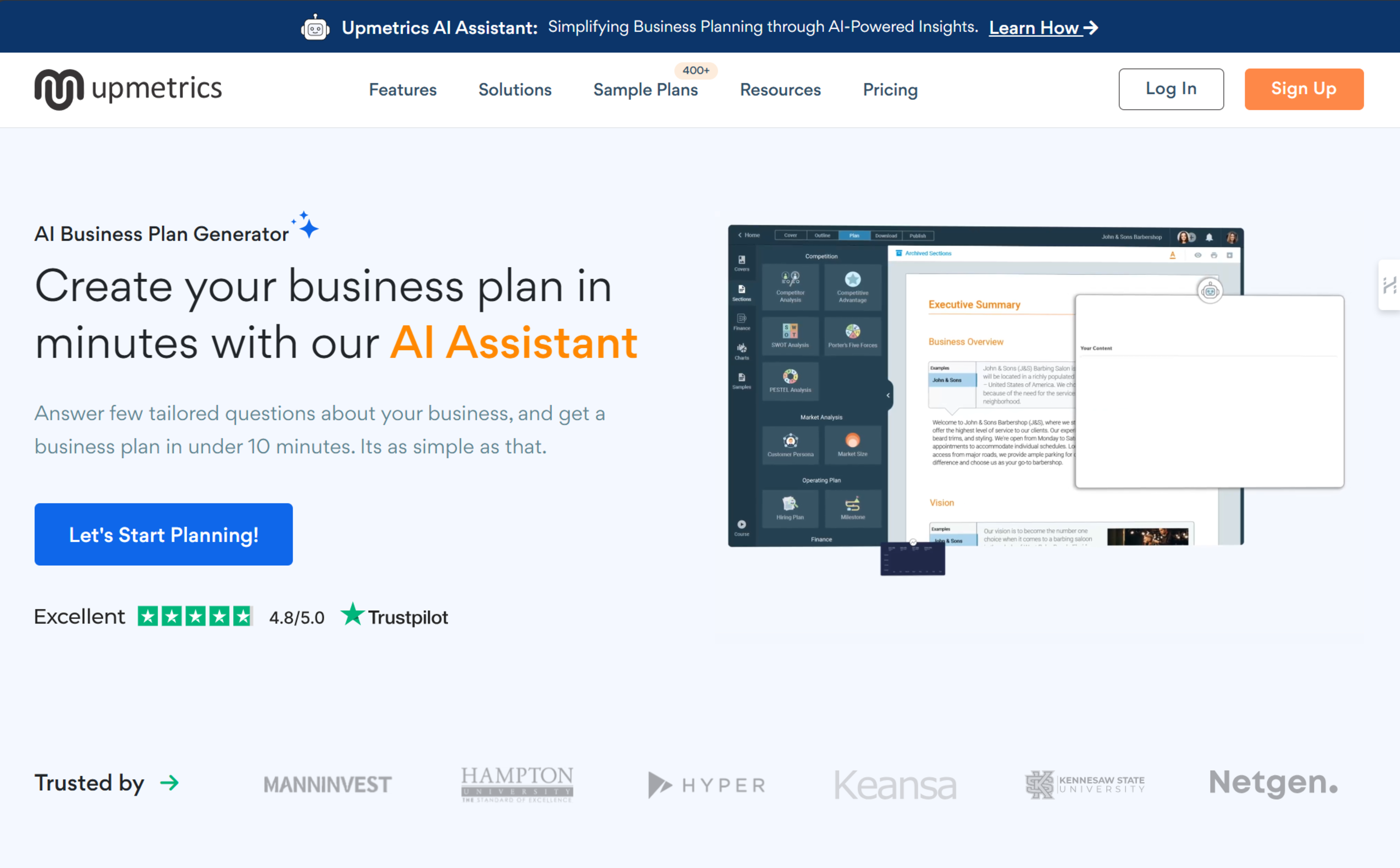 AI Business Plan Generator