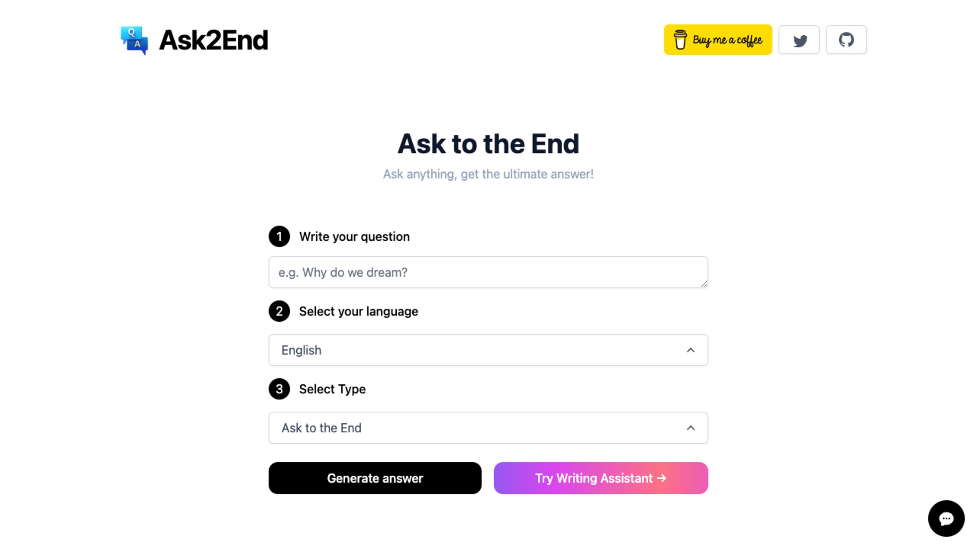 Ask2End