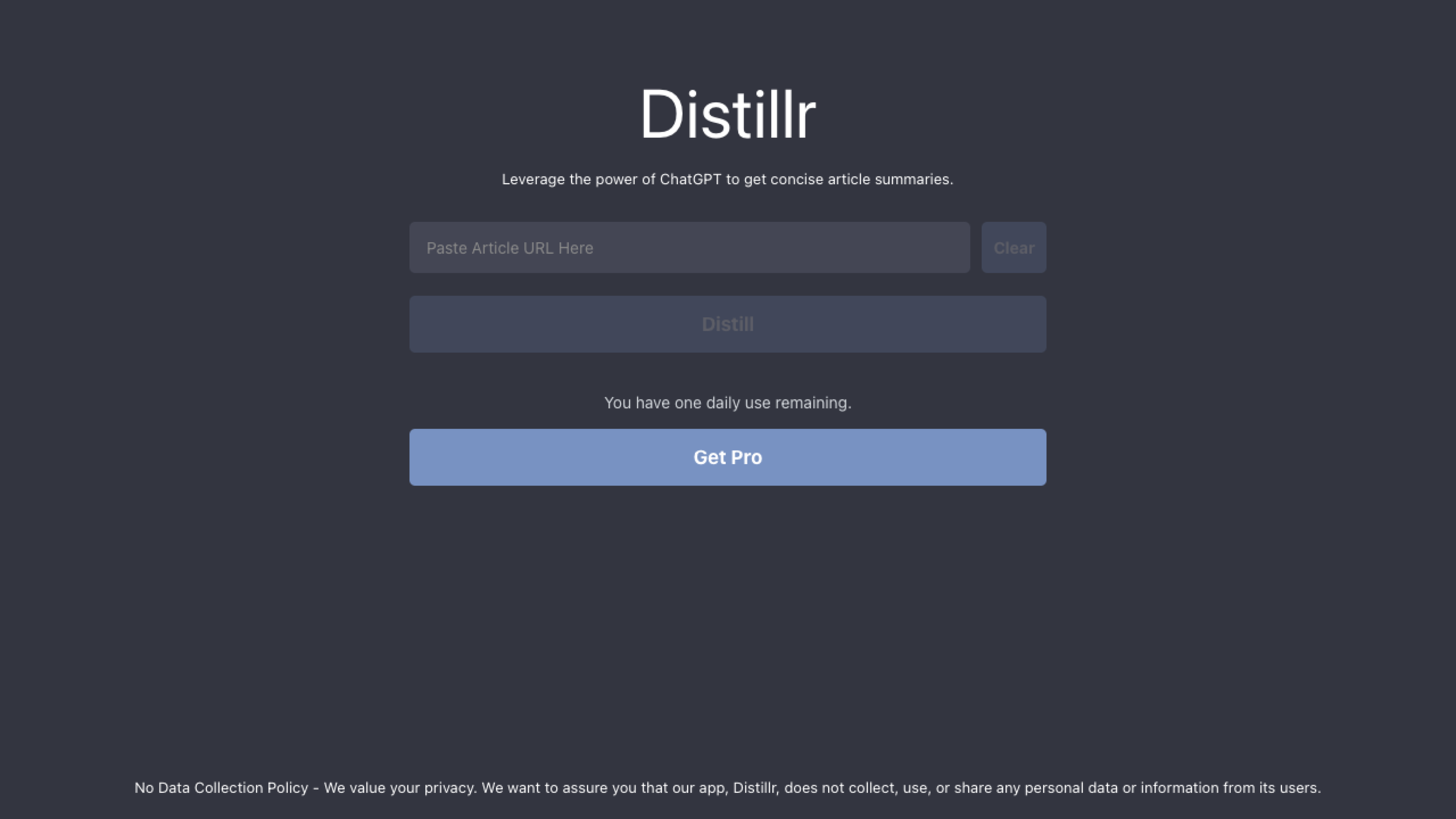 Distillr