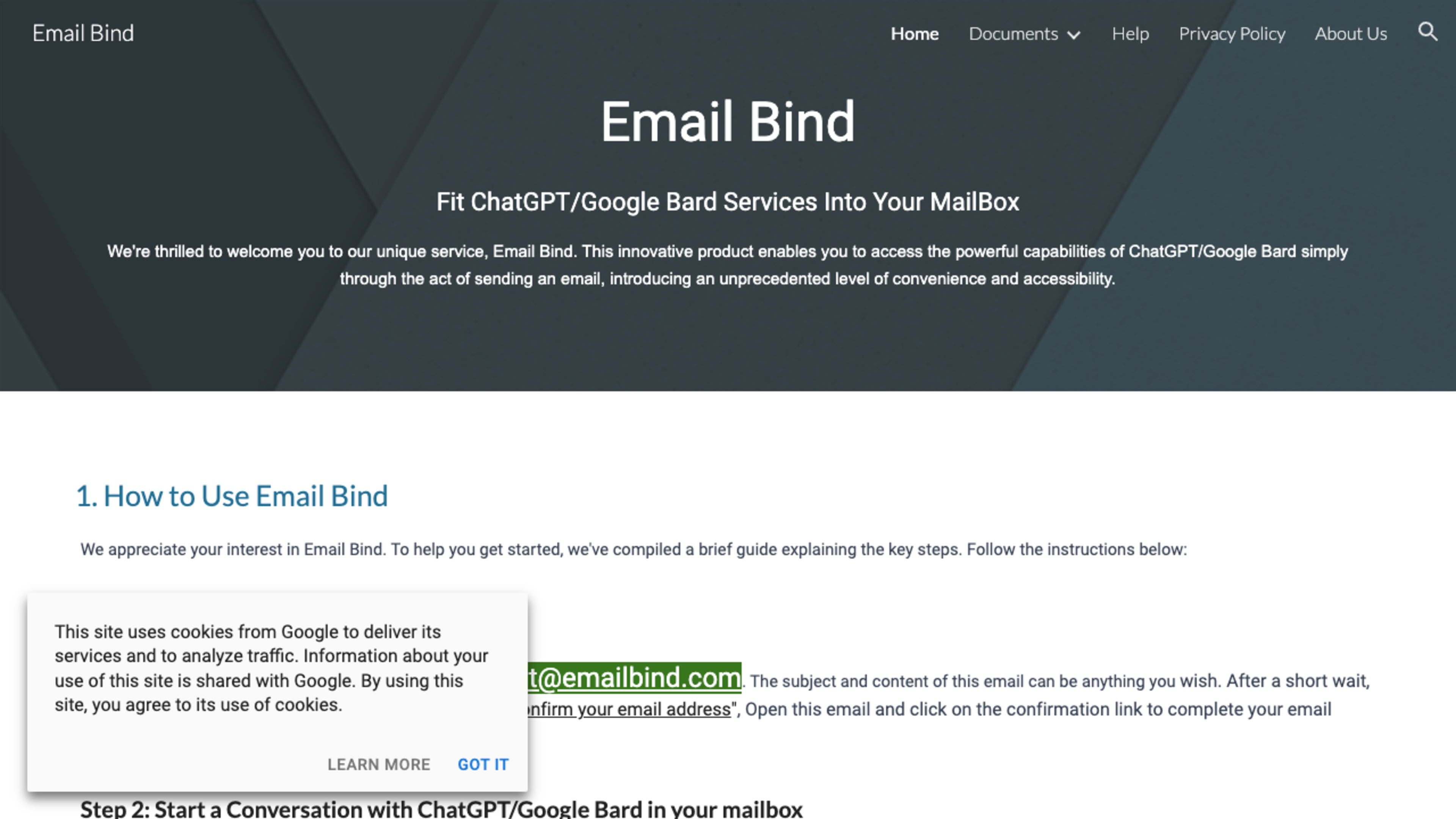 Email Bind