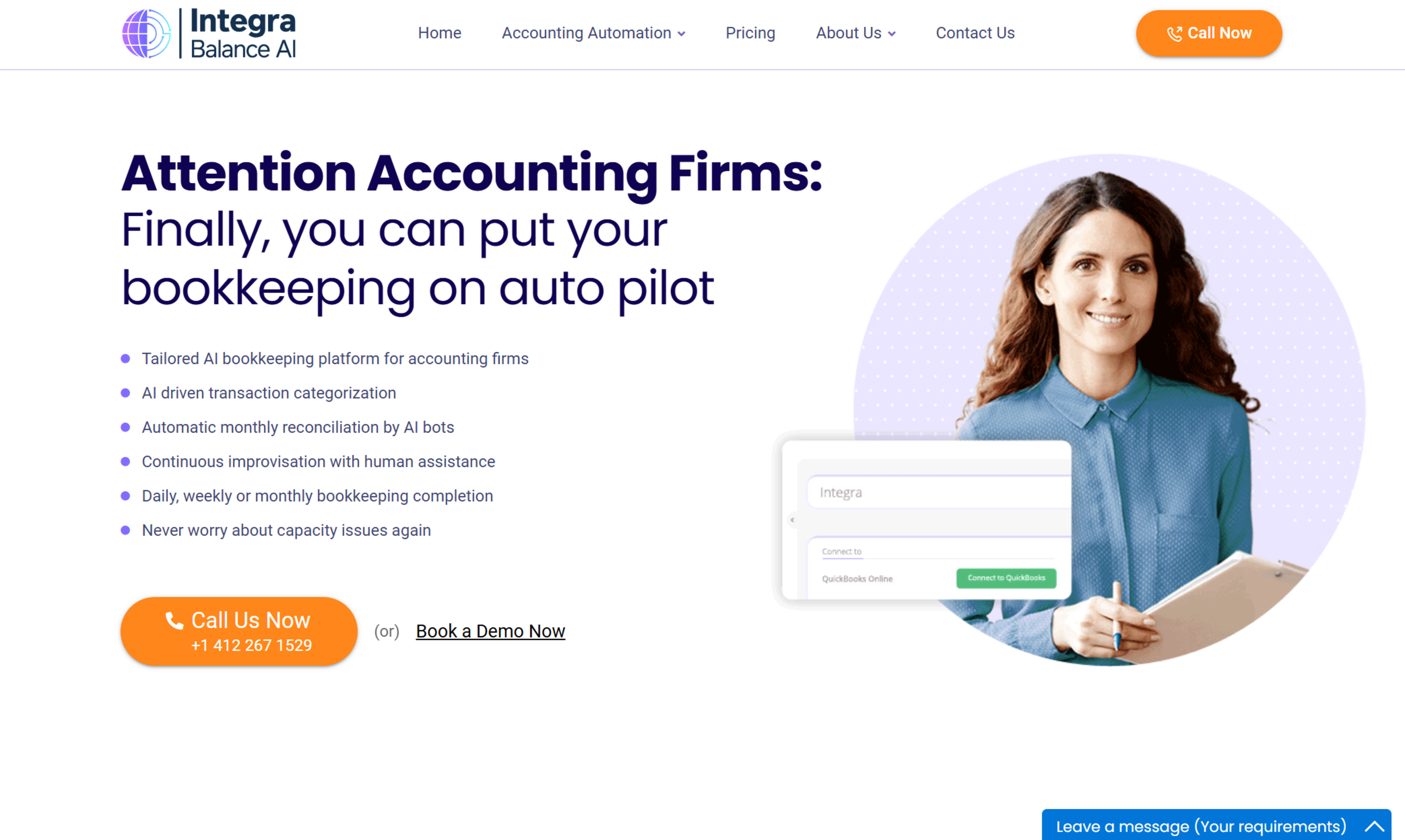 Integra Balance AI Bookkeeping