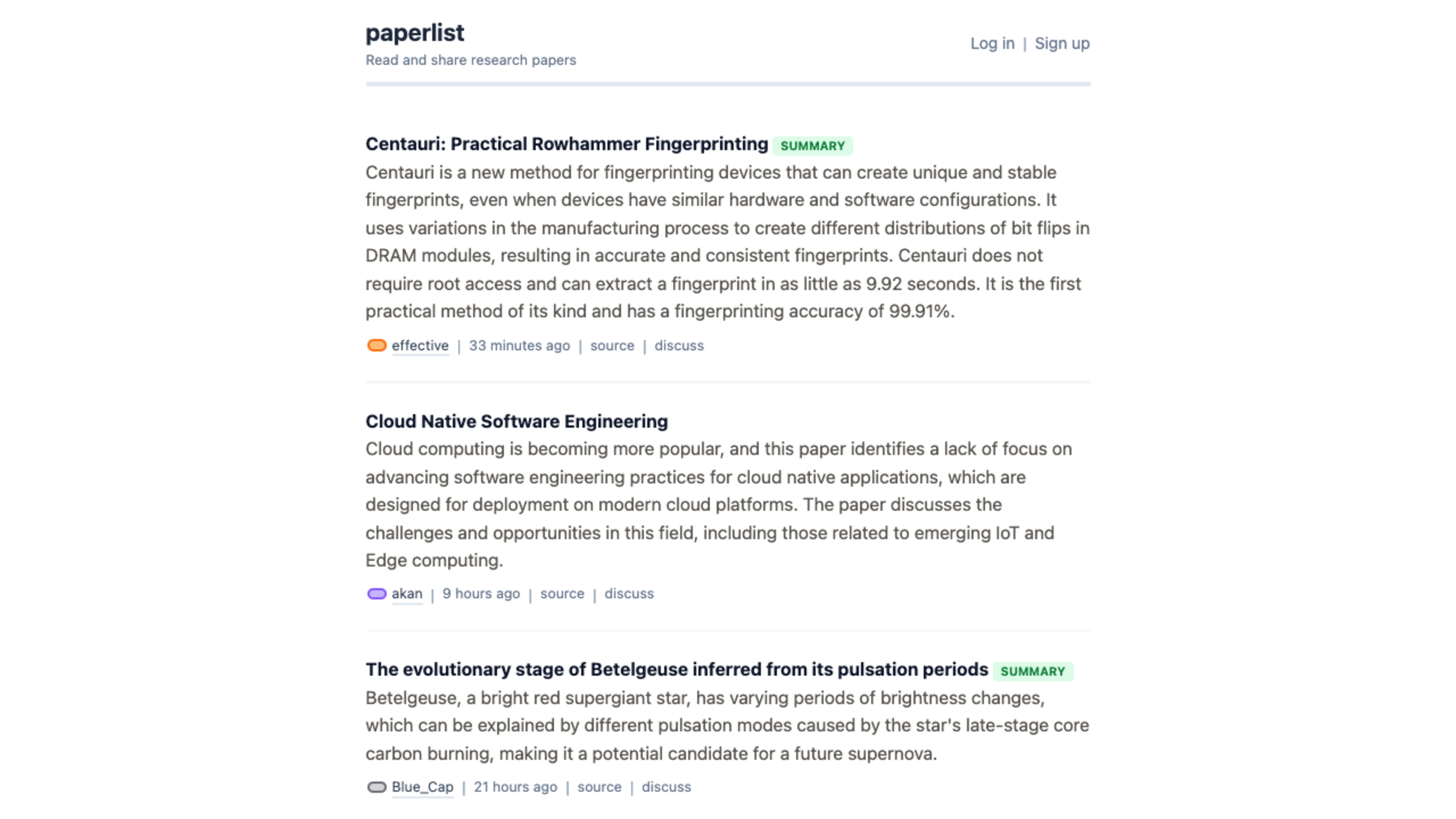 PaperList