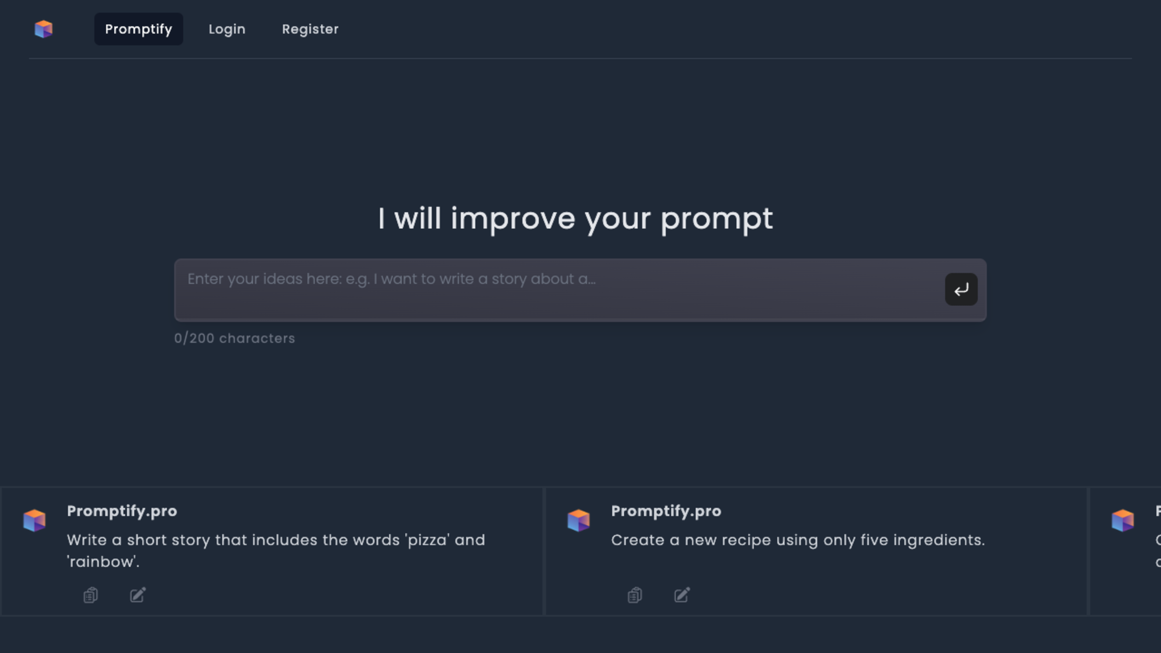 Promptify Editor