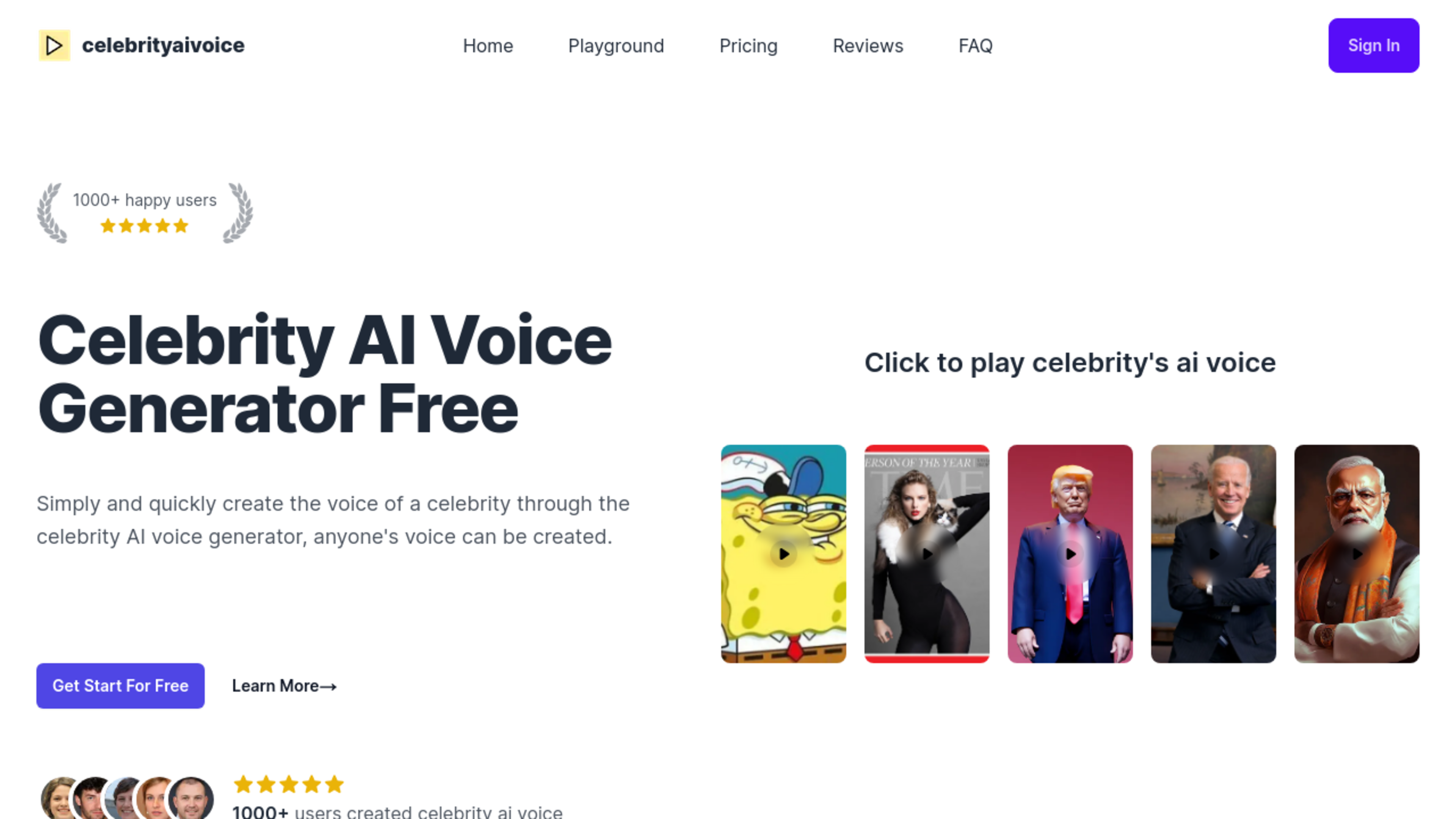 Celebrity AI Voice Generator