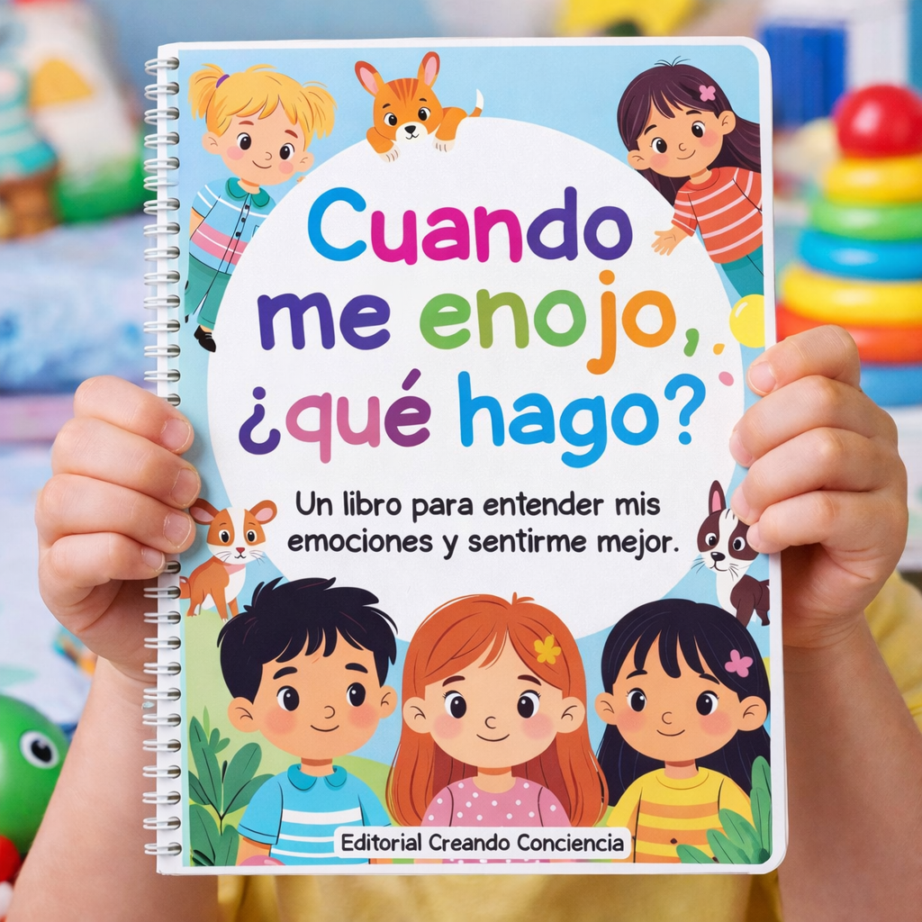 [MOCKUP PRODUCTO 3: Portada del libro infantil Cuando me enojo]