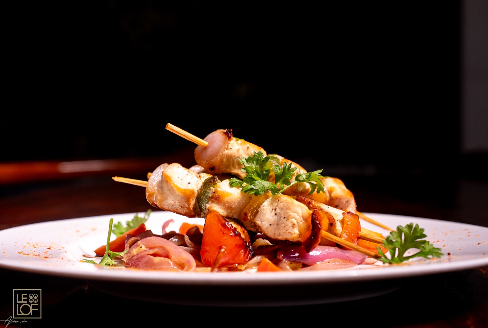 Un plat de pâtes gastronomique