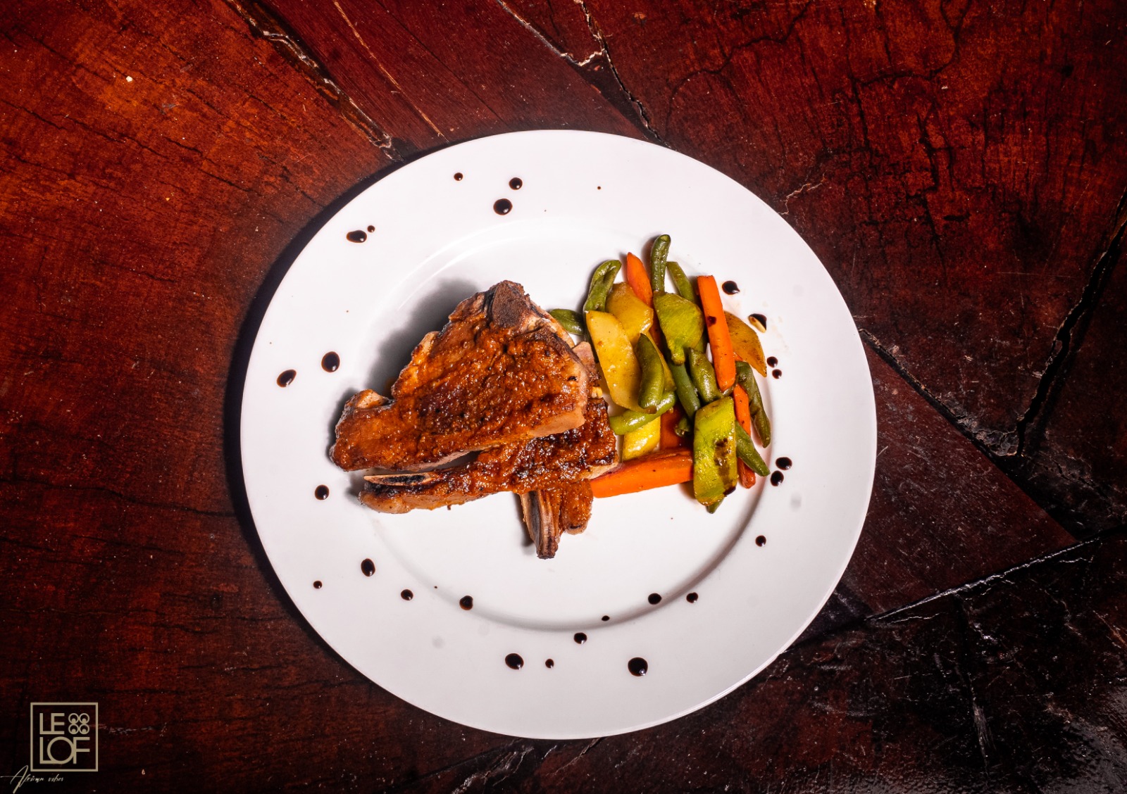 Un plat de pâtes gastronomique