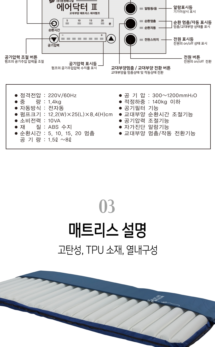 욕창예방매트리스AD-Ⅲ TPU BEAM 상세 4