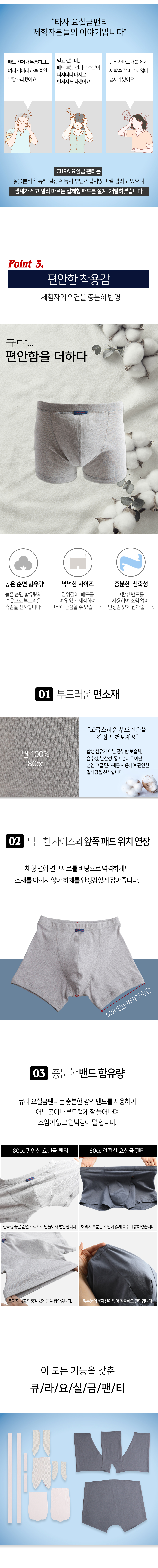 요실금팬티 CURA-M2(남성용) 상세 3