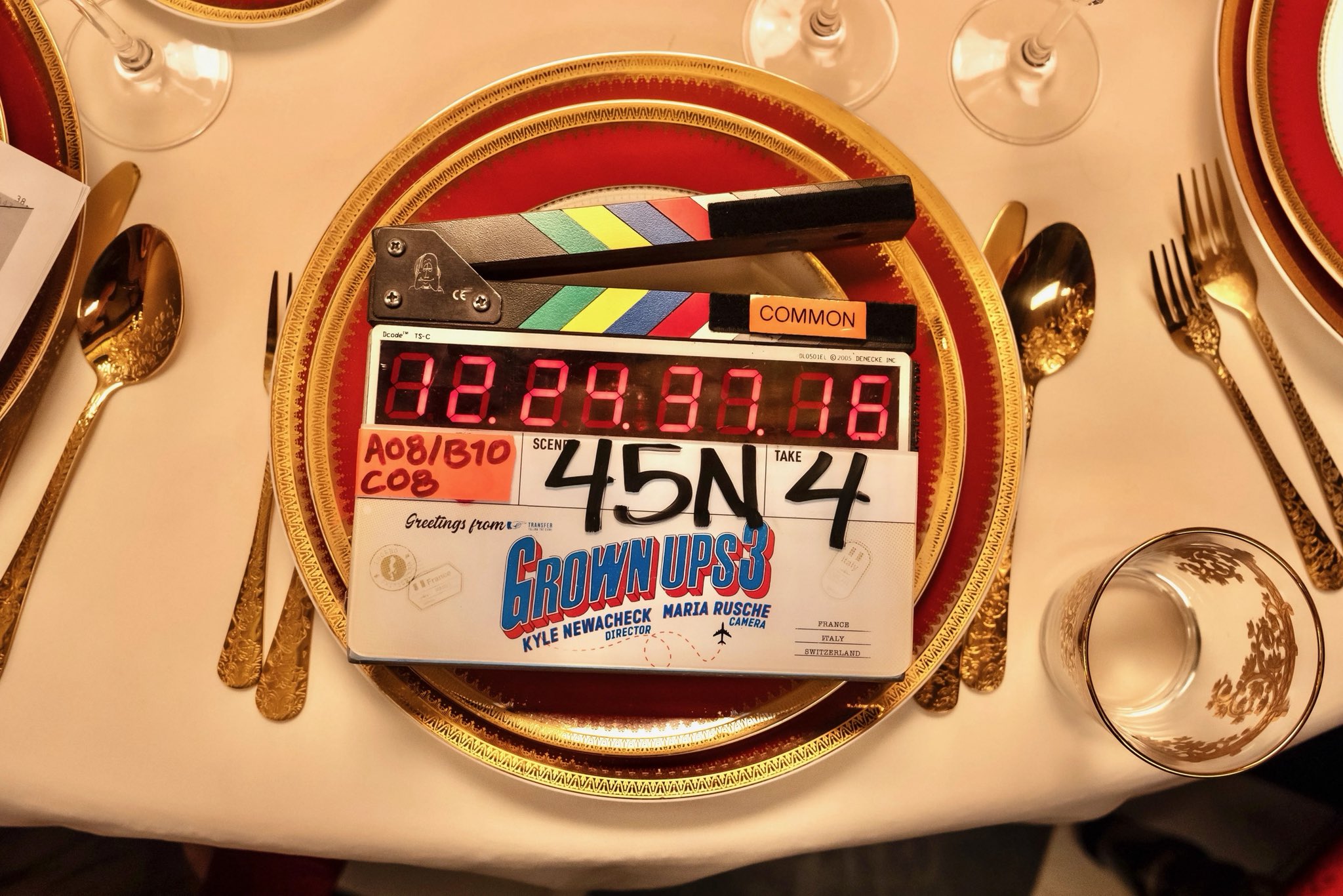 Grown Ups 3 filming in progress with Adam Sandler and cast