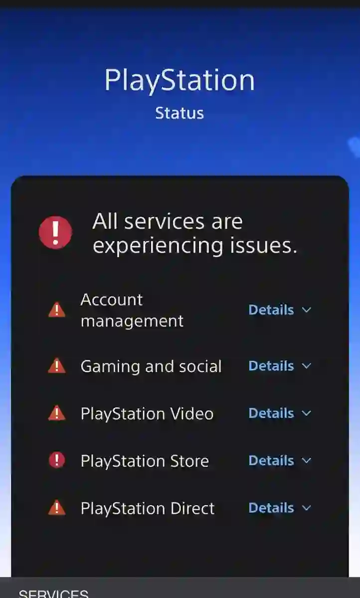 PSN Outage
