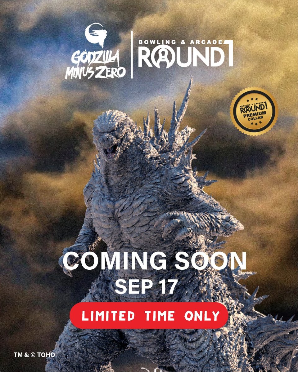 Round1 USA Teases Godzilla Collaboration Launching September 17