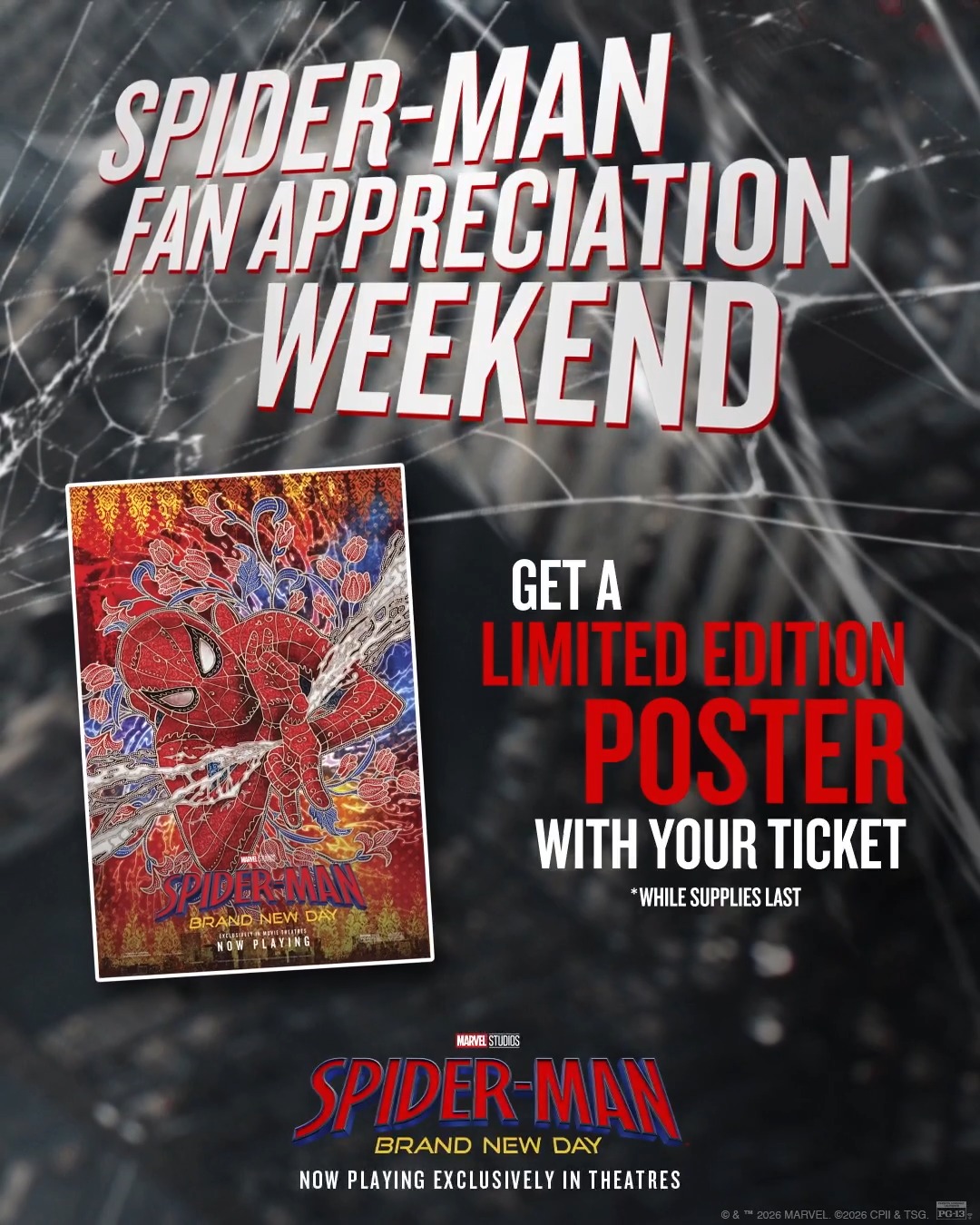 Spider-Man Fan Appreciation Weekend Offers Limited Edition Poster