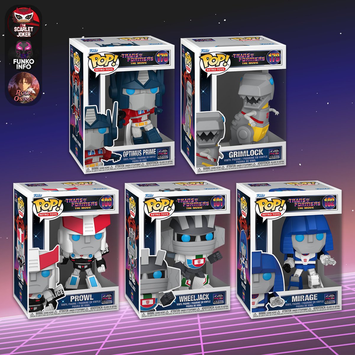 Transformers: The Movie 40th Anniversary Pops Available for Pre-Order Sept 9