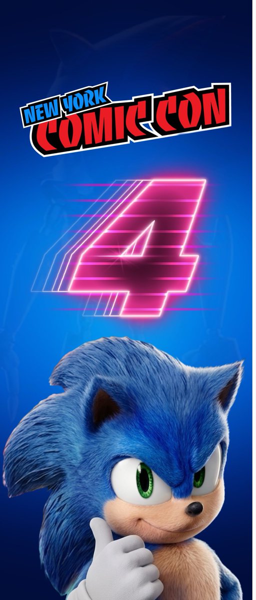 First Official Poster for Sonic 4 Movie Revealed at New York Comic Con