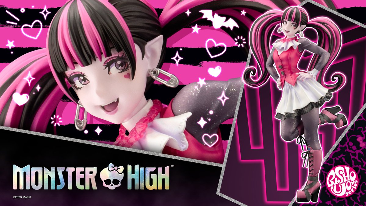 Monster High Draculaura BISHOUJO Statue Back in Stock at Kotobukiya