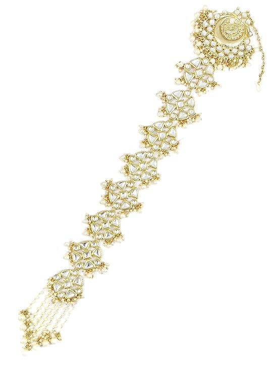 Gold Plated Peacock Design Hair Braid Choti