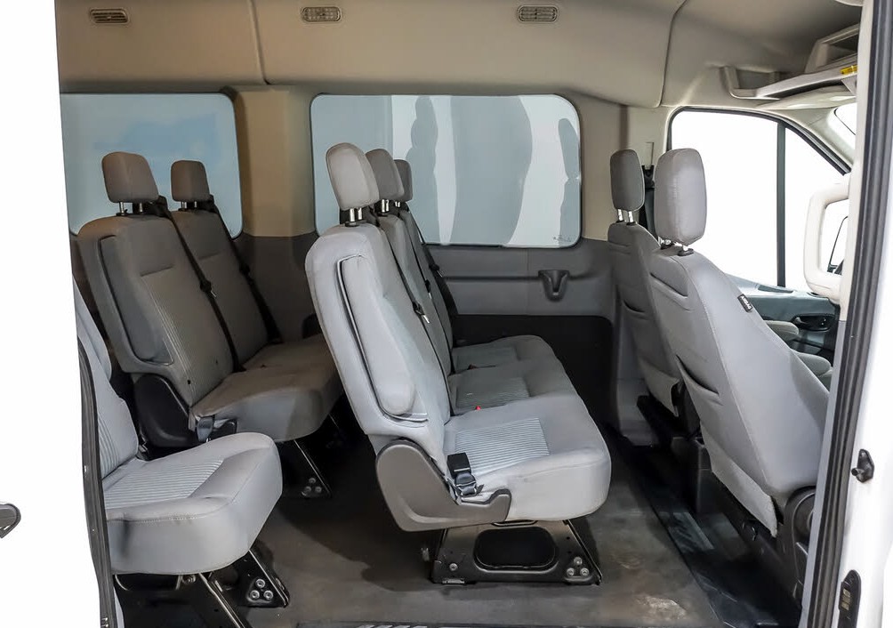 Spacious 2019 Ford Transit Passenger Van with Medium Roof Design