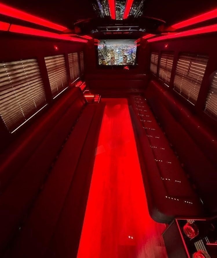 Premium 2022 Ford E450 Super Duty Limo Bus with 20-Passenger Seating