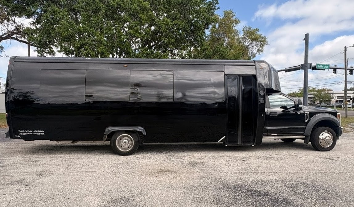 Premium 2019 Ford F550 Limo Bus with Custom Interior