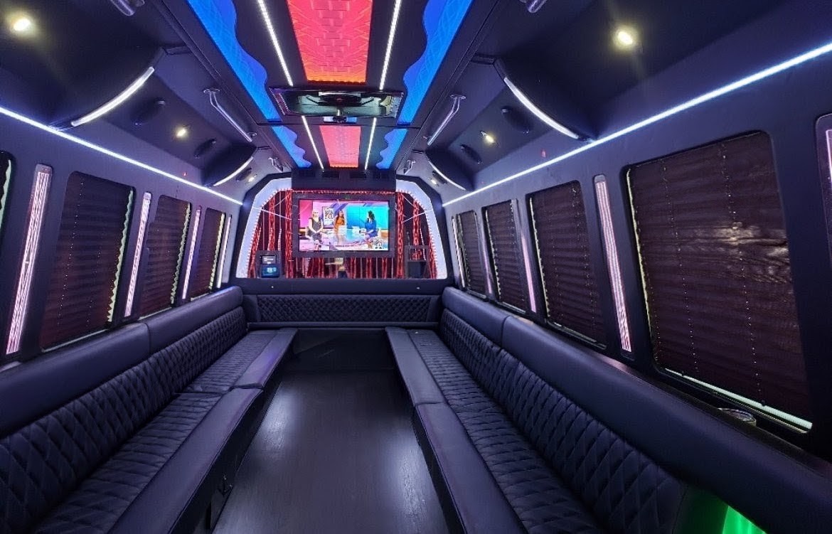 Premium 2019 Ford F550 Limo Bus with Custom Interior