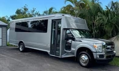 Well-Maintained 2015 Ford F550 LGE Limo Bus – 26 Passenger