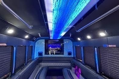 Luxury 28-Passenger 2015 Ford F550 Limo Bus