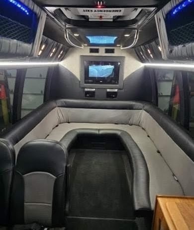 2012 Ford E450 Limo Bus – 18 Passenger VIP Interior