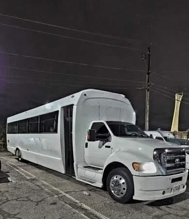 Luxury 2011 Ford F750 Super Duty 40-Passenger Limo Bus