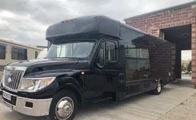 2013 International Limo Bus with Premium Black Leather Interior