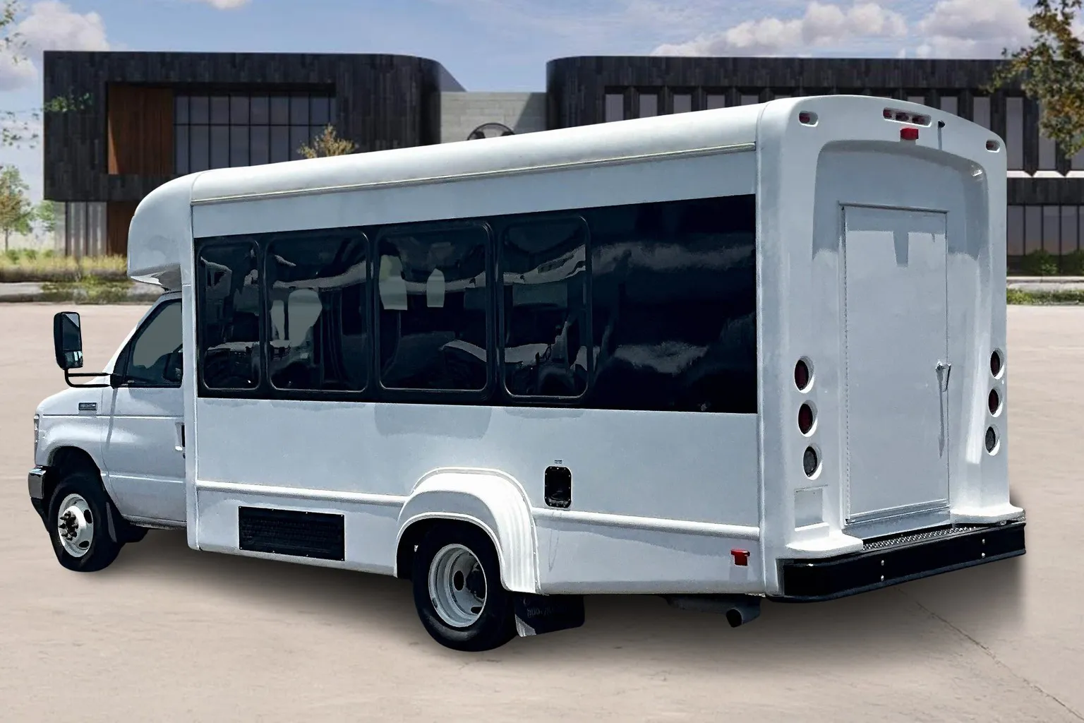 Powerful 7.3L V8 2022 Ford E350 Passenger Shuttle Bus